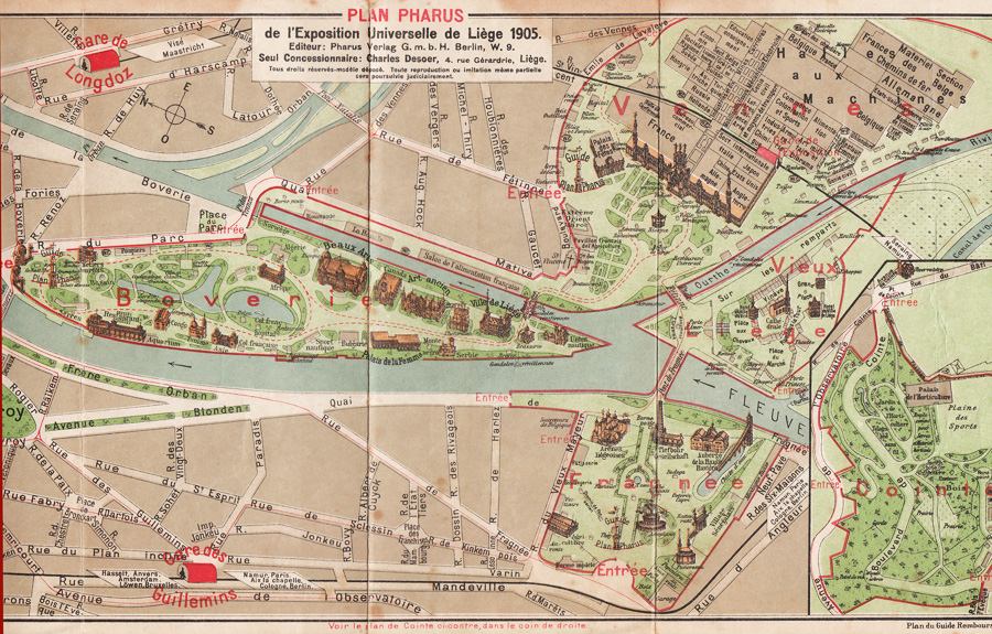 Plan de l'Exposition universelle de 1905.