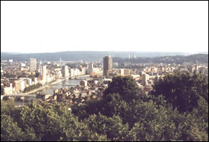 La ville de Liège vue depuis la citadelle